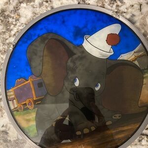 Disney Dumbo Colorful Stained Glass Suncatcher
